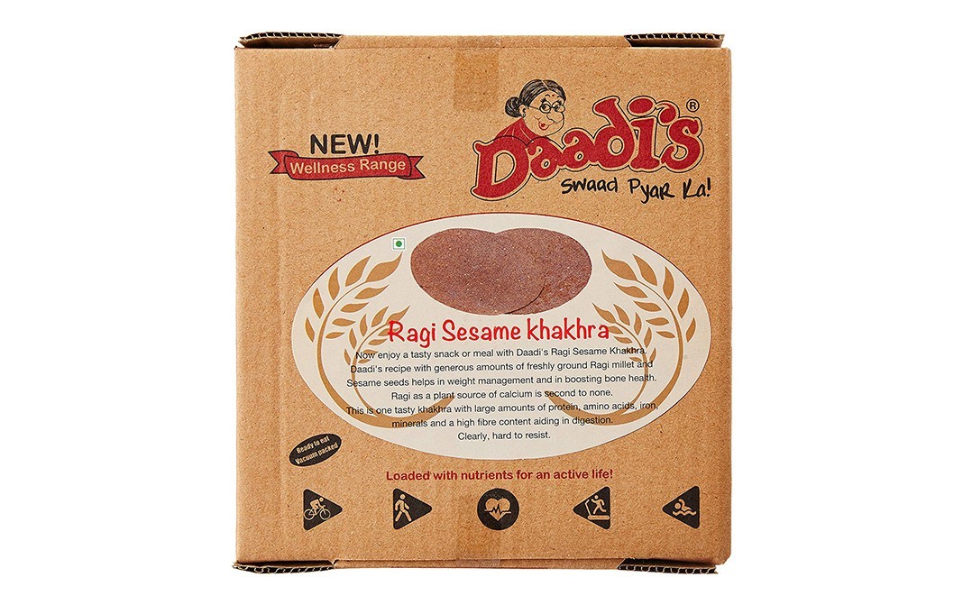 Daadi's Ragi Sesame Khakhra    Pack  200 grams